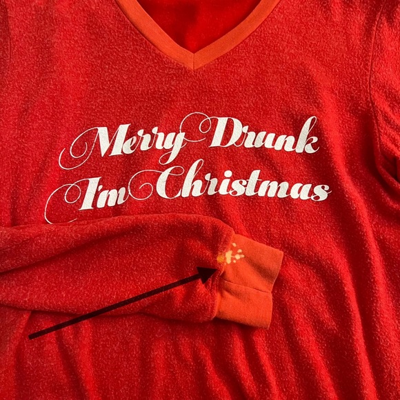 Wildfox Too Much Eggnog Christmas Sweater, Merry Drunk I’m Christmas - Picture 8 of 11